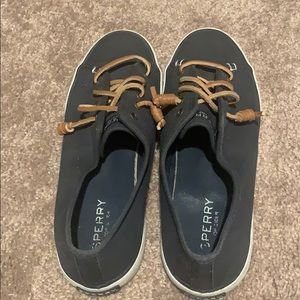 Blue Sperry Slip Ons